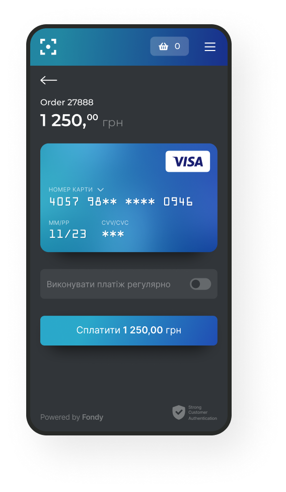 Checkout preview